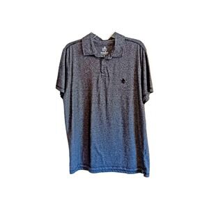 Rugby University Men's Heather Gray Short Sleeve Polo‎ Shirt - Size XL